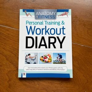 Personal Training Workout Diary Book Health Wellness Fitness Unused Goals